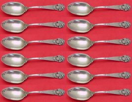 Georgian by Towle Sterling Silver Demitasse Spoon Set 12 pieces 3 3/4&quot; - £280.60 GBP