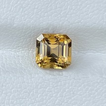 Natural Unheated Yellow Chrysoberyl 1.63 Cts Asscher Cut VVS Sri Lanka Loose Gem - £288.66 GBP