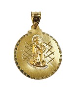 14 Karat Yellow Gold Saint Lazarus &quot;San Lazaro&quot; 22.7mm (0.89&quot; Diameter) ... - $389.00