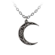 Alchemy Gothic P942 A Pact With A Prince  Necklace Pendant Moon  Halloween - $23.99