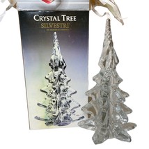 Vintage Silvestri Clear Crystal Christmas Tree Twisted Tip 9” Taiwan - £54.13 GBP