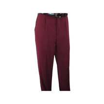 Men INSERCH 2pc Walking Leisure Suit Shirt Pants Set Short Sleeves 9356 Burgundy image 2