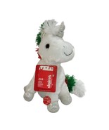 Dan Dee Claire&#39;s Plush Animated Musical Christmas Unicorn Snowy 2018 9&quot; ... - $19.28 CAD