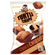 Korean ORION Turtle Chip Snack Choco Churros Flavor (5.65oz) -4 LAYERS,C... - $12.38