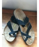 Gently Used Birk’s Birkenstock Black Suede Papillio Strappy Sandals Wome... - £25.19 GBP