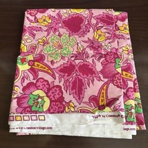 Vintage VIP Cranston Cotton Fabric Floral Leaf 2 Yard Remnant 72&quot; x 45&quot; - $13.97