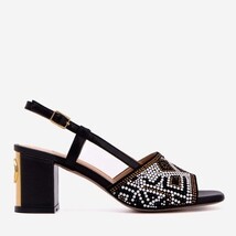 The Nampula Black Leather Women Slingback Sandal image 5