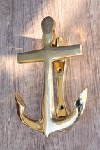 Brass Metal Vintage Marine Nautical Sailor Ship Anchor Door Knocker Scul... - £34.60 GBP