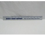 Midwest Transit Equipment Bus Indiana Illinois 12&quot; Ruler - £22.15 GBP