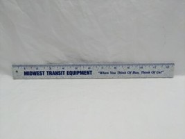 Midwest Transit Equipment Bus Indiana Illinois 12&quot; Ruler - £22.15 GBP