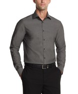 Calvin Klein Steel Dress Shirt Men&#39;s M15.5 34/35 Carbon Grey Slim Fit Pi... - $556.74 MXN
