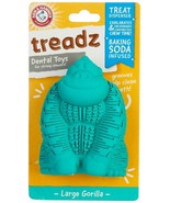 Arm &amp; Hammer Treadz Large Gorilla Dental Dog Toy One Size Teal - £14.84 GBP