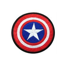Marvel Captain America Avenger Shield Iron-on Patch 3&quot; Justice League - £3.03 GBP
