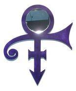 Purple sculpture, purple symbol, mirror wall art, abstract mirror art, 26x22 - $147.26