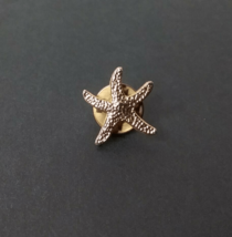 Gold Tone Starfish Star Fish Hat Pin Lapel Tie Tack Tac - £7.13 GBP