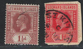 British Leeward Islands Clearance Fine Used Two Stamps (One On Paper ) - £0.54 GBP