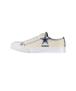 Dallas Cowboys Women&#39;s FOCO Cream Low Top Canvas Shoes Women&#39;s Size 8 - $28.58