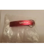 Captain Morgan Rum Bottle Opener Key Ring, Red, New Sealed - $5.99