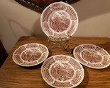 4 Alfred Meakin Fair Winds Brown Bread Plates 7&quot; - £6.42 GBP