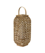 Lantern 20&quot;H Wicker/Glass - $111.42