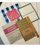 Paper Gift Bag with Handle USED LOT 4 Bath &amp; Body Works Yankee Candle 10... - €3,45 EUR