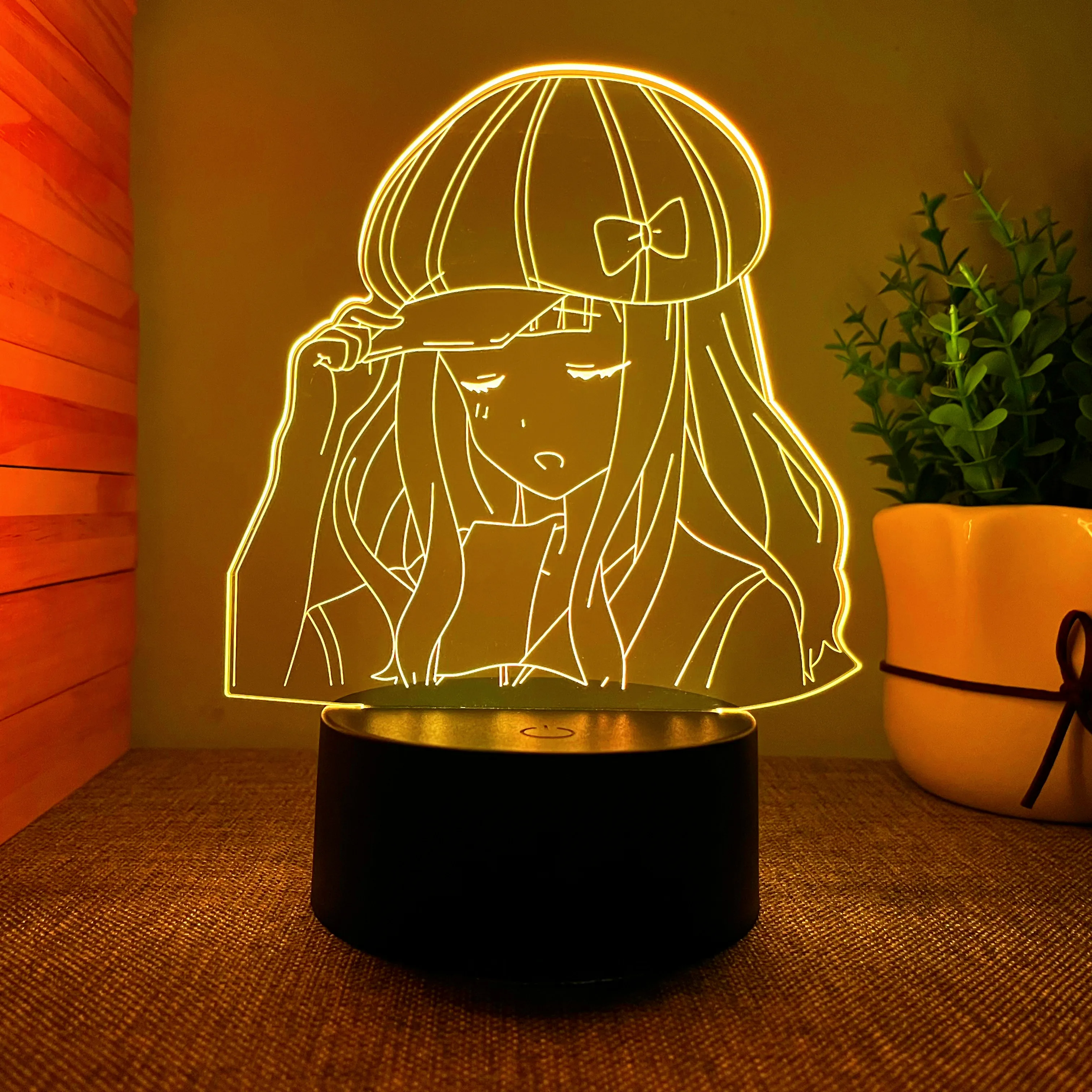 Room 3d Lamp Anime Kaguya Sama Love Is War Chika Fujiwara Figure Led Light for - £31.67 GBP+