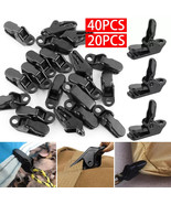 Orysin 20pcs Tarp Clips Set Heavy Duty Tent Buckle Clamp Black Camping Tool - $13.82 CAD