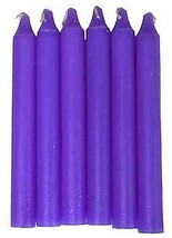 (set Of 6) Purple 6&quot; Household Candle - £16.81 GBP