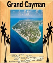 Grand Caymen Island Laser Engraved Wood Picture Frame Portrait (8 x 10) - $52.99