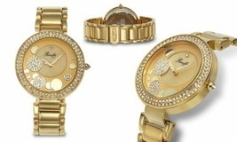 NEW Romilly 1430 Women&#39;s Sophia Collection Diamond Bubble MOP Dial Gold Watch - £25.27 GBP