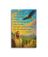 Isaiah 40:31 Canvas Print - Christian Bible Verse Wall Art Home Decor - $92.50+