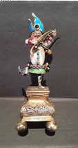 17-18th c Austrian Baroque Pearl Sapphire and Ruby Gilt silver Figure - £2,998.23 GBP