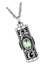 Crystal Cremation Urn Necklace for Ashes Keepsake for - £46.82 GBP