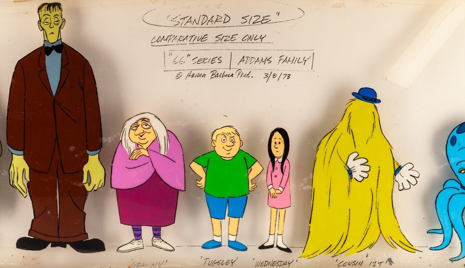 The Addams Family " 1973 Hanna-Barbera Animated Character Size Acrylic Cel-
s... Item image 3