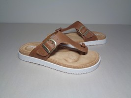Izod Size 6 M CHARCY Brown Thong Sandals New Women&#39;s Shoes - £77.43 GBP