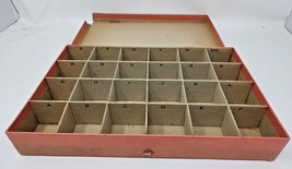 Vintage Crown Toy MFG Corp Initial Identification Key Tag Display Box Empty U127 - £23.96 GBP
