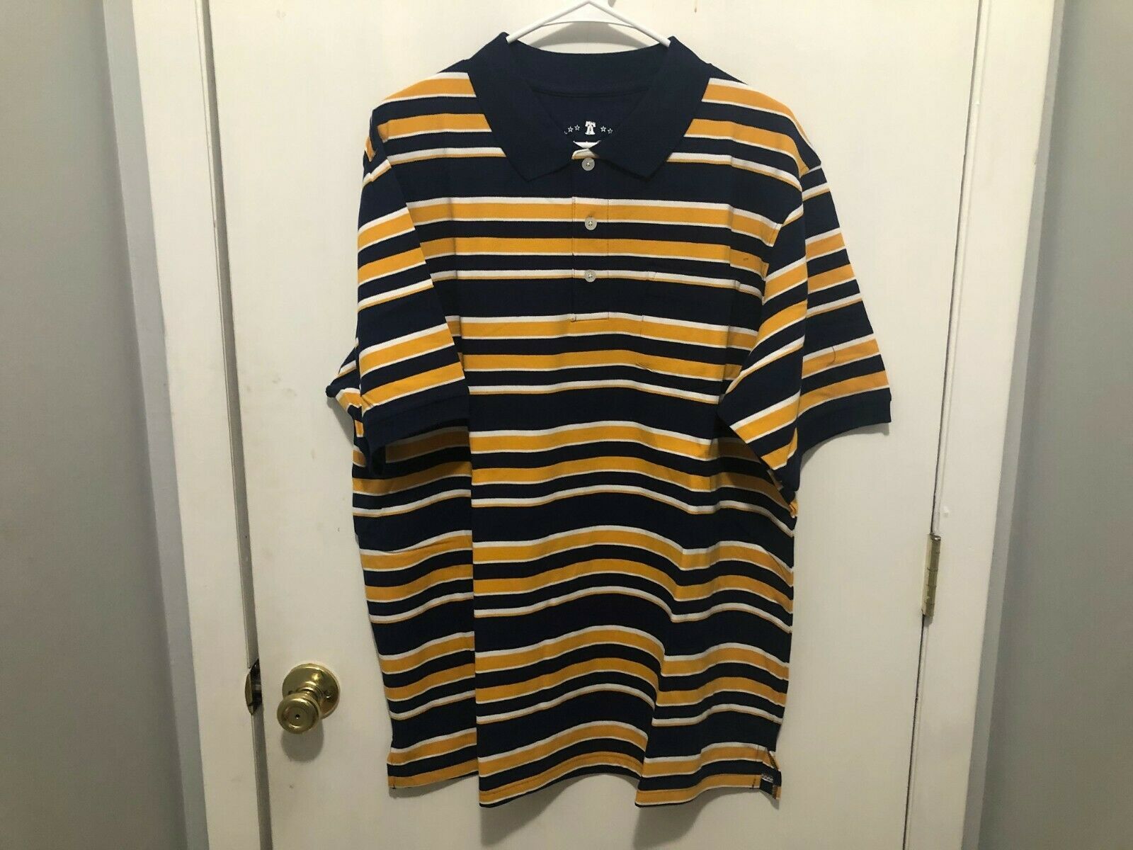 NEW Liberty Blues Jeans Company Striped Polo Shirt Men&#39;s Big &amp; Tall XL S/S - $15.83