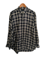 RALPH LAUREN Mens Shirt Navy/Cream BLAIRE Plaid Button Down Long Sleeve ... - $12.47