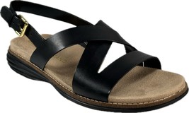 COLE HAAN Women&#39;s ØriginalGrand Black Leather Strappy Casual Sandal, W17164 - £67.72 GBP