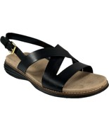 COLE HAAN Women&#39;s ØriginalGrand Black Leather Strappy Casual Sandal, W17164 - $86.99