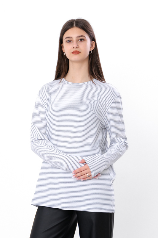 Girls’ Striped Sweatshirt – Soft Printed Cotton &amp; Comfortable Fit, Any s... - $18.86+