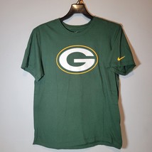 Nike Green Bay Packers Shirt Mens L Green Short Sleeve Casual  - $12.98