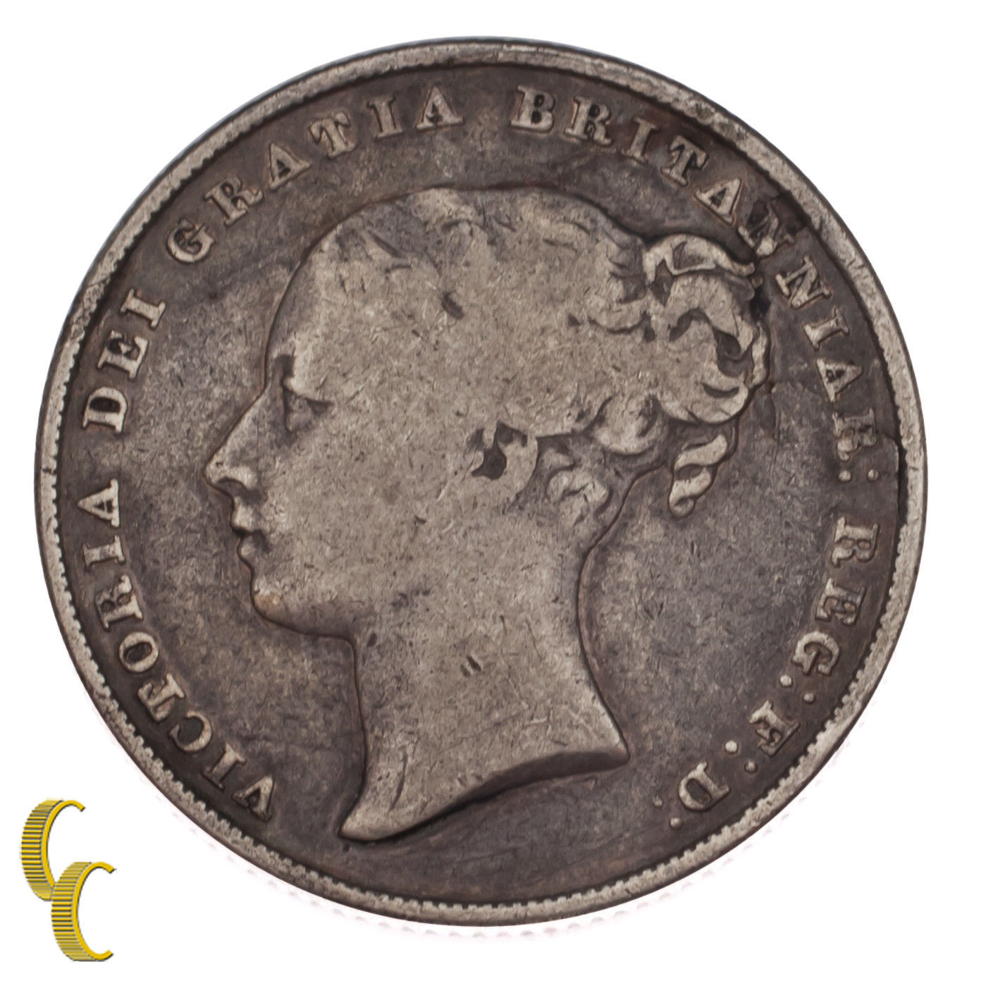 1839 Gran Bretagna Scellini Moneta D'Argento in Buone Condizioni, Km #734.1 - $88.64