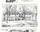 3 Williamsburg Virginia Charles Overly Drawing Postcards Raleigh Tavern ... - £9.64 GBP