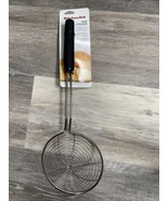 New KitchenAid Asian Strainer Wire Basket- Black colors Soft Grip - £23.32 GBP