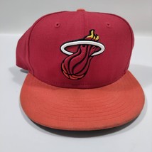 Miami Heat New Era 9Fifty Hardwood Classics Snapback Adjustable Baseball Hat Red - £10.09 GBP