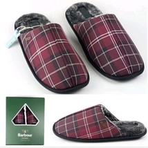Barbour Young Winter Tartan FAUX-FUR Lined Rubber Sole Slipper Us Size 9 New - £29.88 GBP