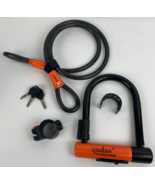 Heavy Duty Bike U Lock German Brand Anti-Theft 4ft/1.2m Cable, Bicycle S... - $54.12 CAD