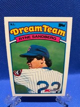 1989 Topps Baseball Ryne Sandberg #24 Dream Team Chicago Cubs - £15.87 GBP