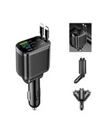 Daimokh 2 Retractable Cables 66W 4-in-1 Car Charger - $15.99